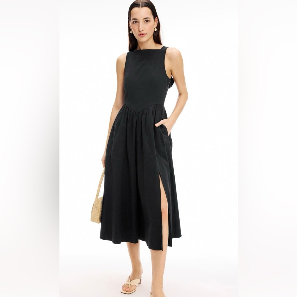ASTR Bow Back Midi Dress- Size M